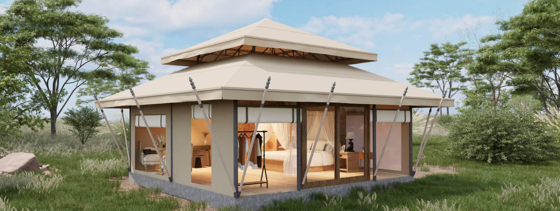 六枝特区户外野奢帐篷